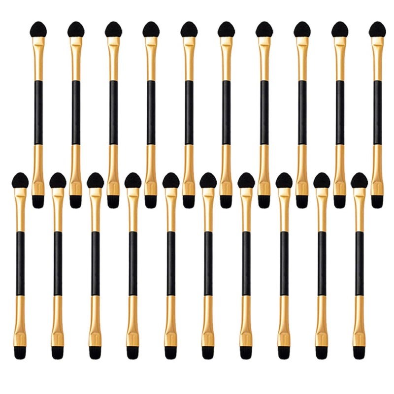 20Pcs Dual Head Eyeshadow Brush Set Small Eye Makeup Brushes Portable Kit For Precise Application - Image 1
